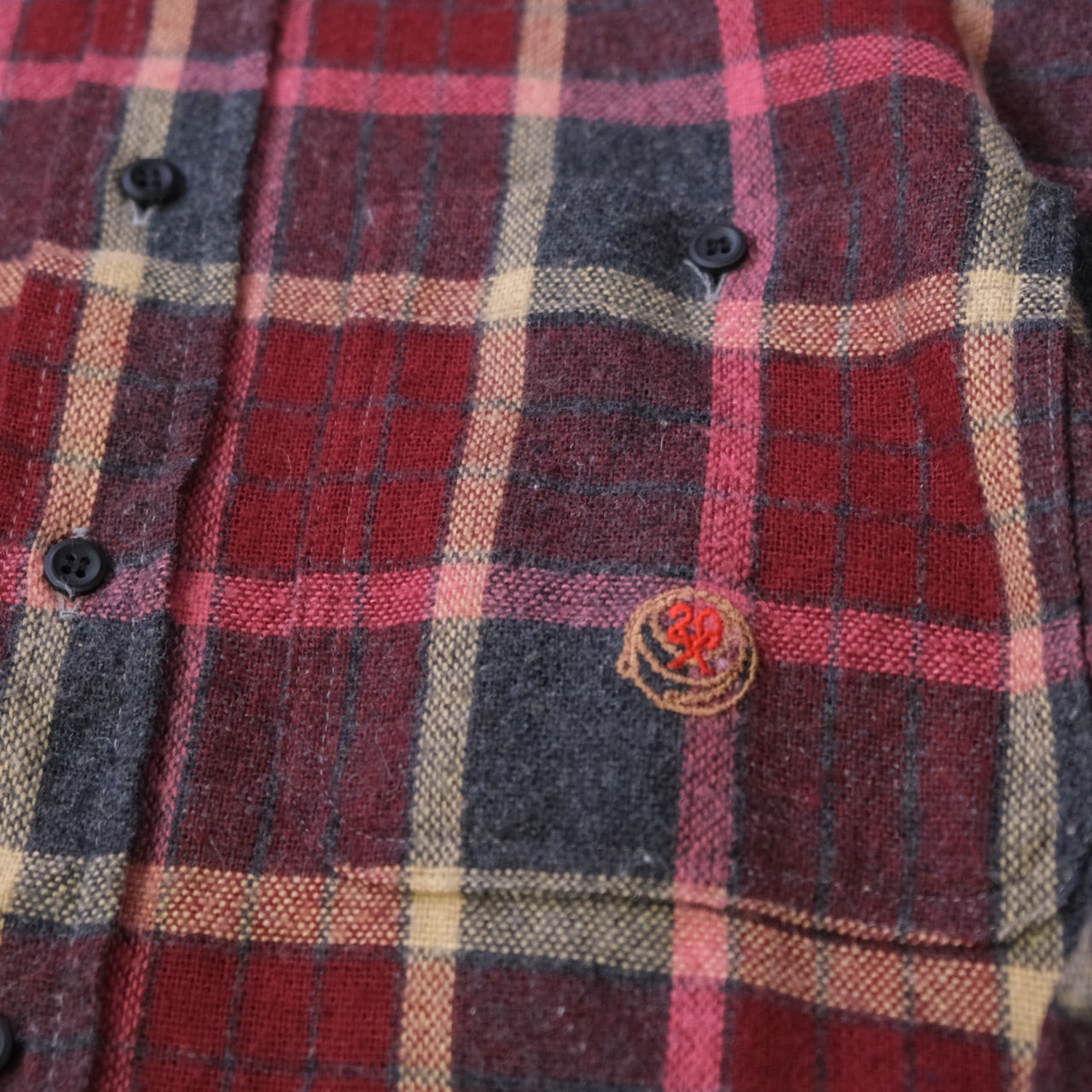 アメリカ古着 90年代 TWENTY X WRANGLER(ラングラー)B.D.フランネルチェックシャツ - 古着屋 sio