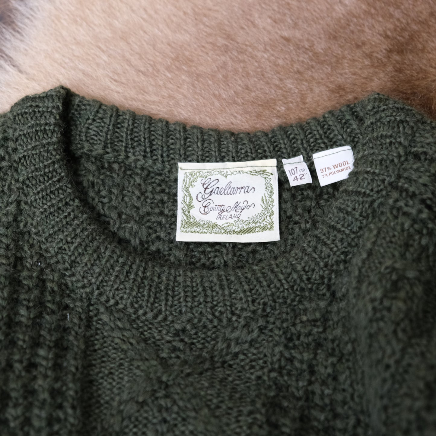 アイルランド製 GAELTARRAフィッシャーマンセーター - 古着屋 sio