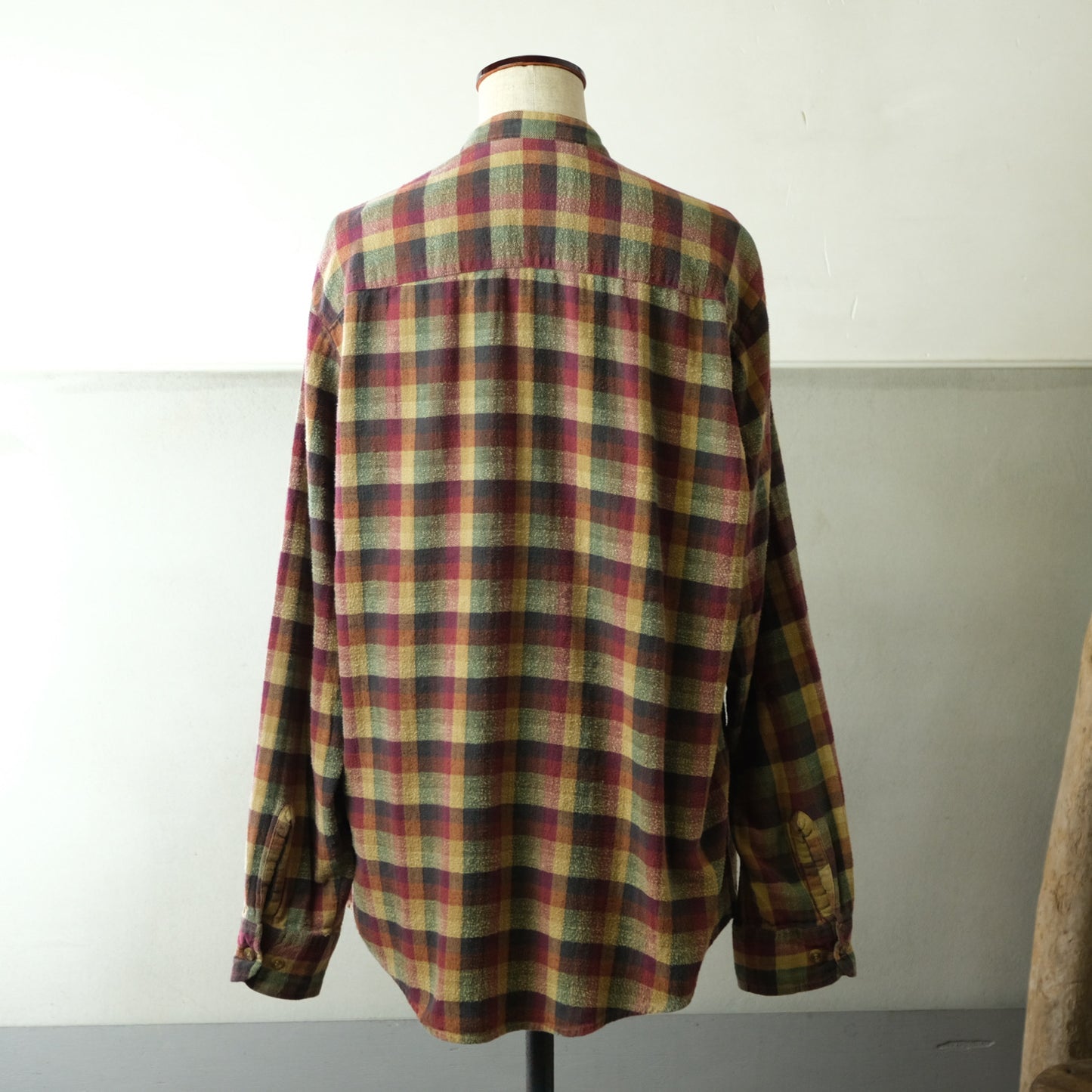 ウクライナチェックコットンフランネルシャツ - 古着屋 sio