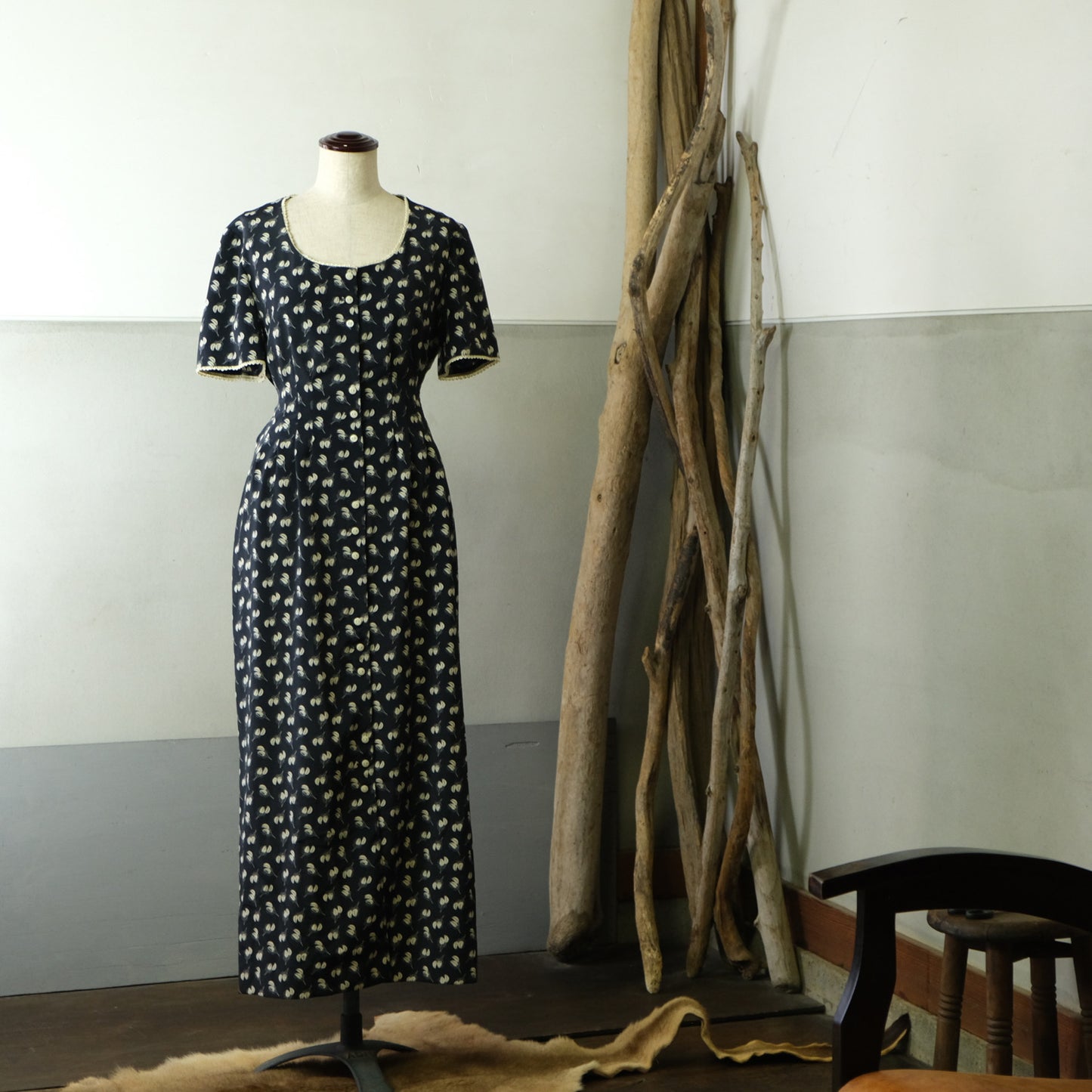 ブラック デッドストックレディワンピース - 古着屋 sio