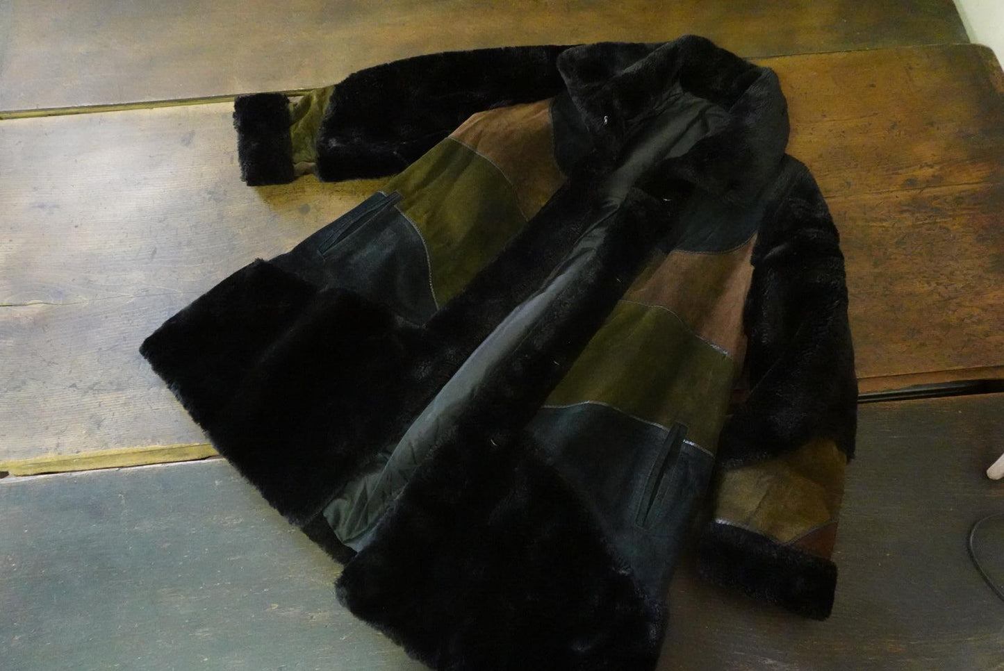 Black long coat - 古着屋 sio