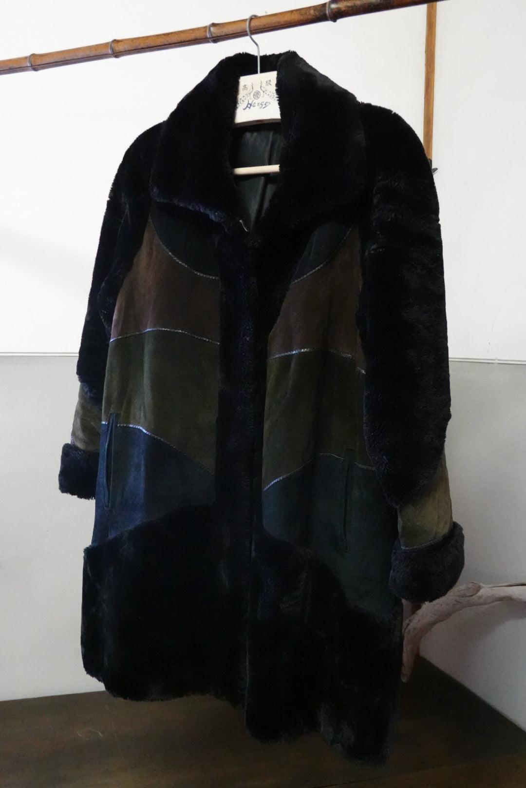 Black long coat - 古着屋 sio