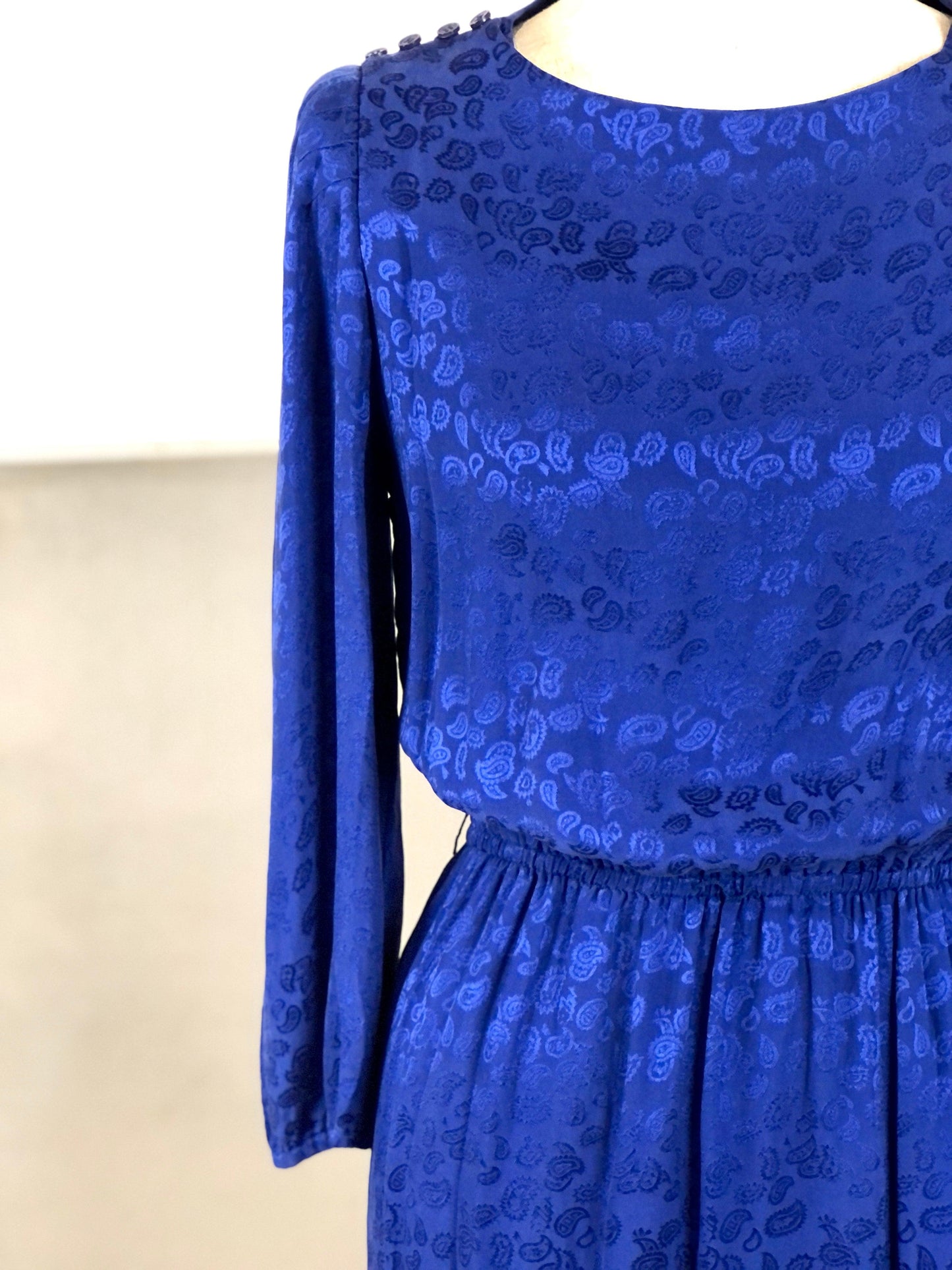 euro シルクペイズリーワンピース - 古着屋 sio