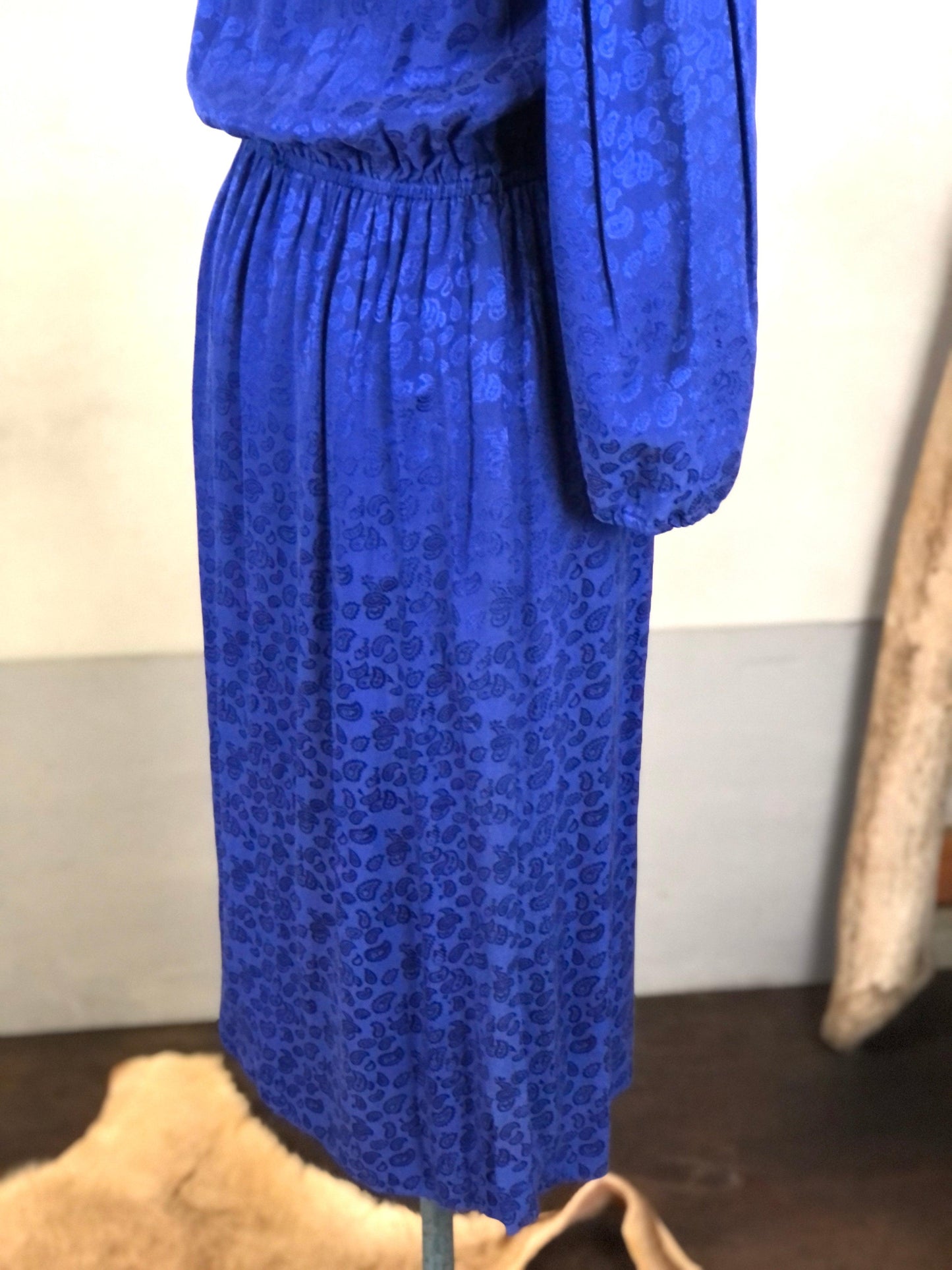 euro シルクペイズリーワンピース - 古着屋 sio