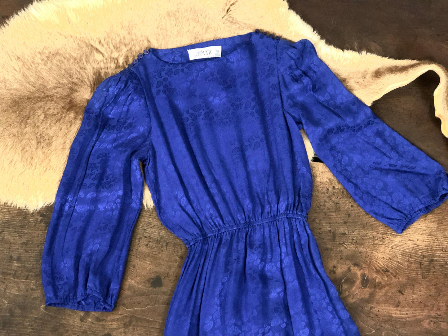 euro シルクペイズリーワンピース - 古着屋 sio