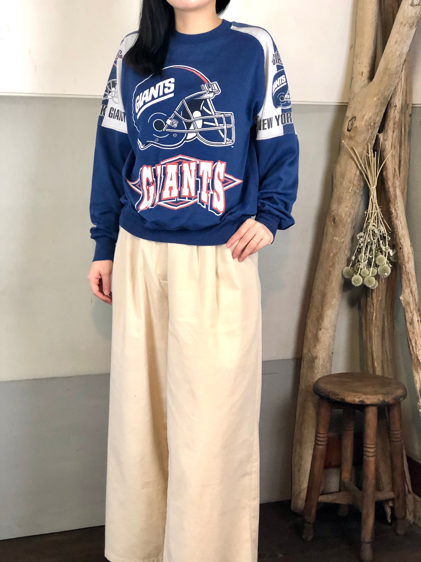 US古着 ヴィンテージラグビー スウェット/トレーナー ニューヨークジャイアンツ - 古着屋 sio
