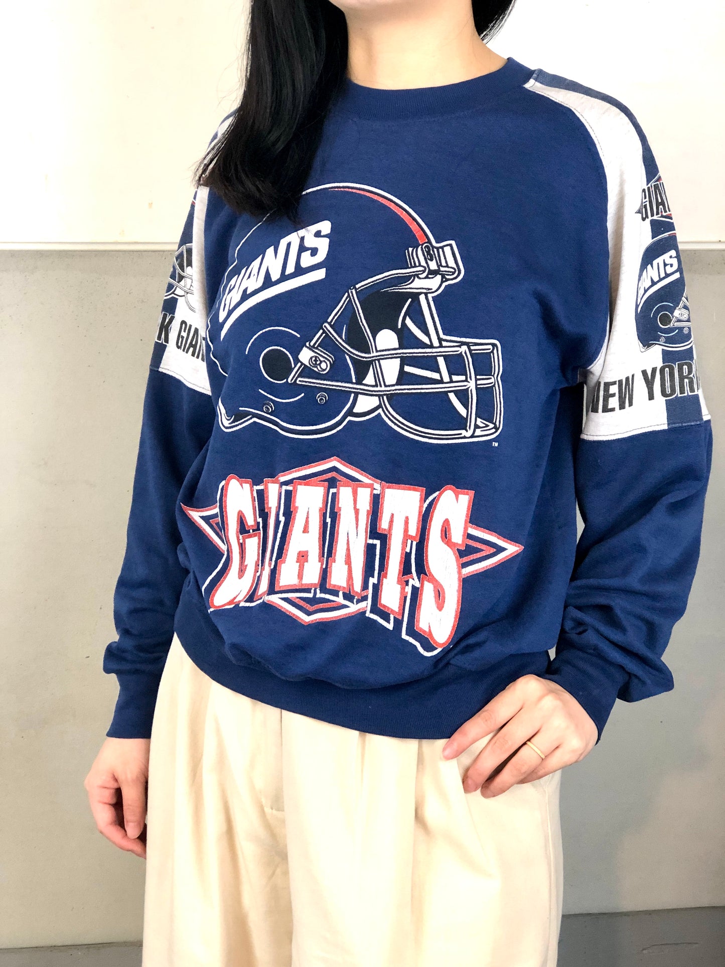 US古着 ヴィンテージラグビー スウェット/トレーナー ニューヨークジャイアンツ - 古着屋 sio
