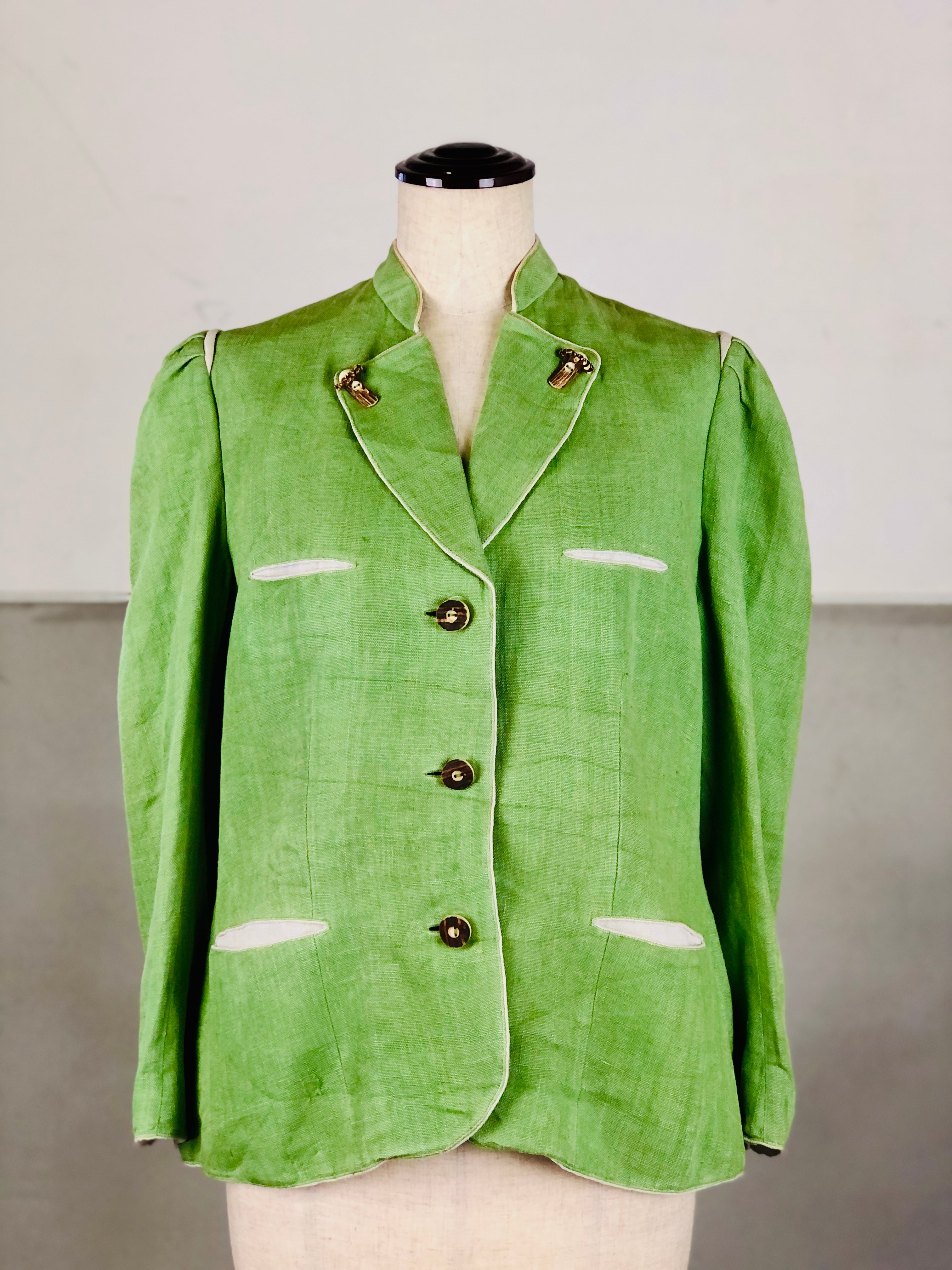 5,445円ヴィンテージチロリアンジャケット　vintage  green jacket