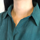グリーン チュニックシャツ(フリーサイズ) - 古着屋 sio
